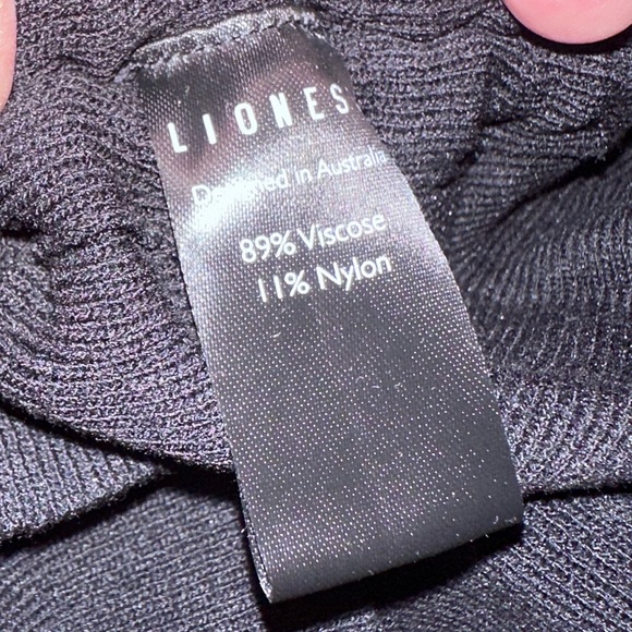 Lioness Military Minds Long Sleeve Black Mini Dress - Medium - Picture 9 of 9